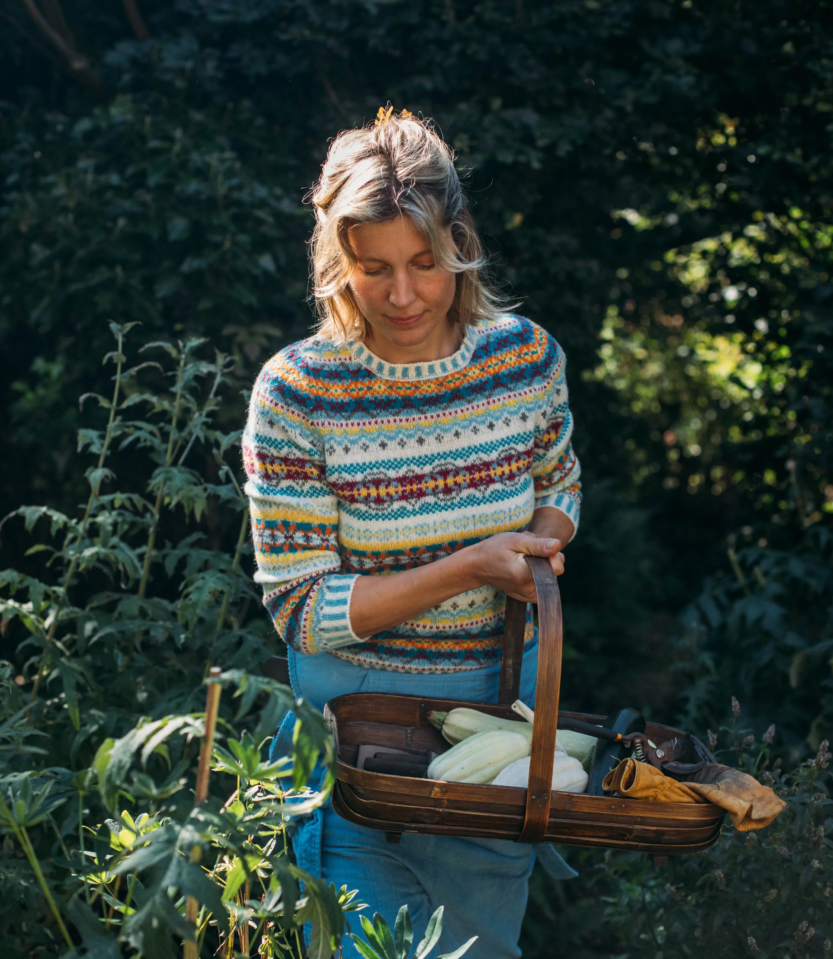 Eribé Westray Fair Isle Sweater - Budgie