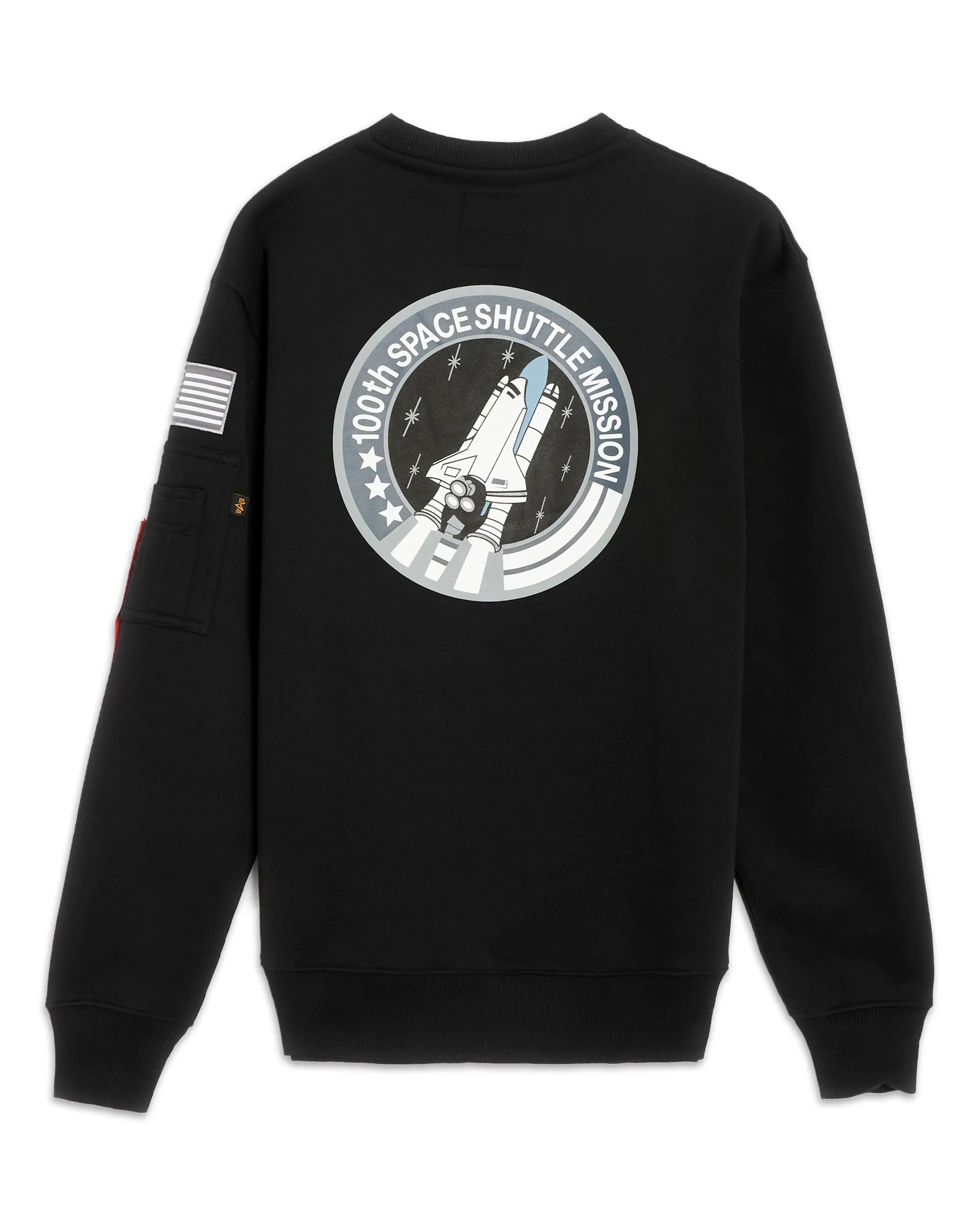 Felpa Uomo Alpha Industries Space Shuttle Sweater Black