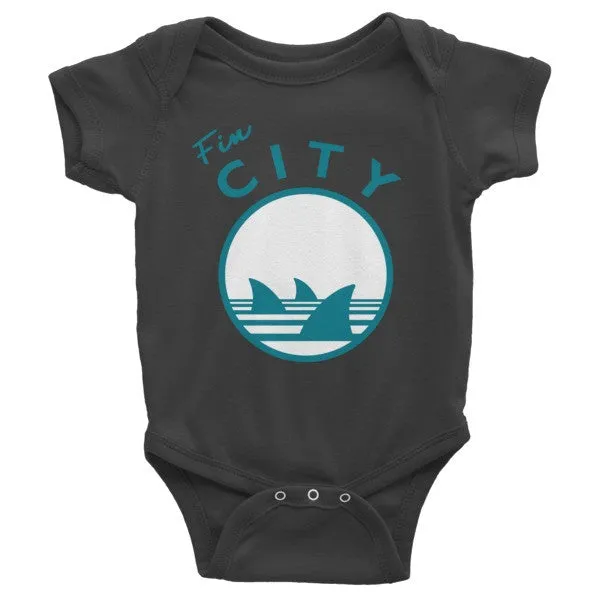 Fin City - Black Onesie