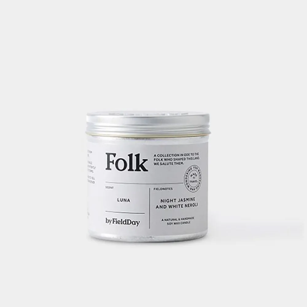 Folk Candle in a Tin