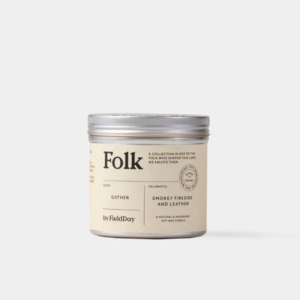 Folk Candle in a Tin