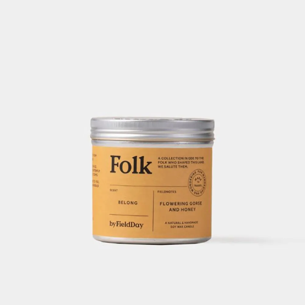 Folk Candle in a Tin