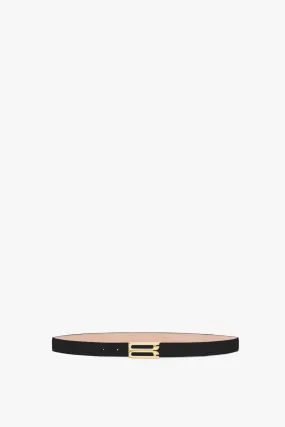 Frame Buckle Belt In Black Leather