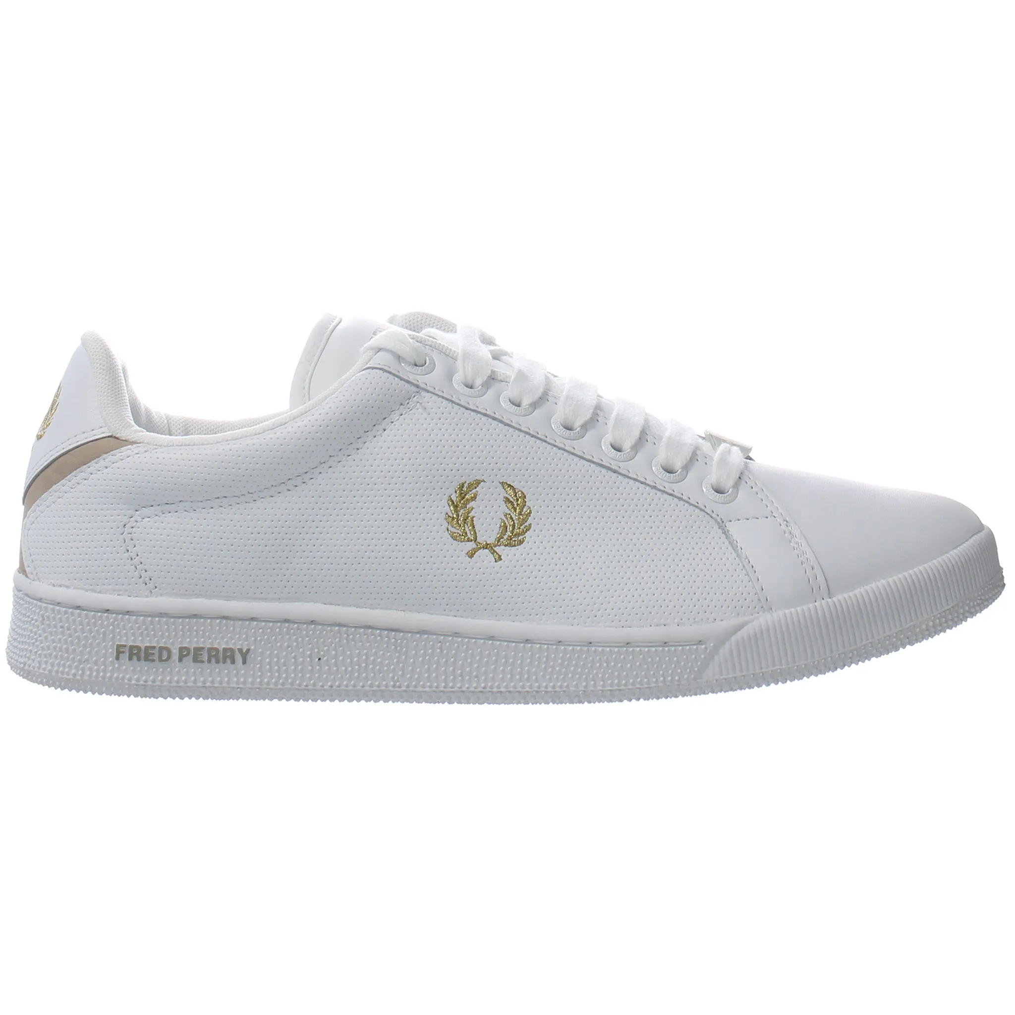 Fred Perry Parkside Pin Punch Mens White Trainers