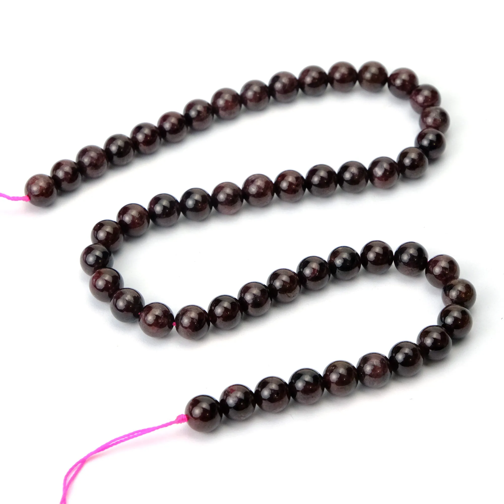 Garnet 8mm Smooth Rounds