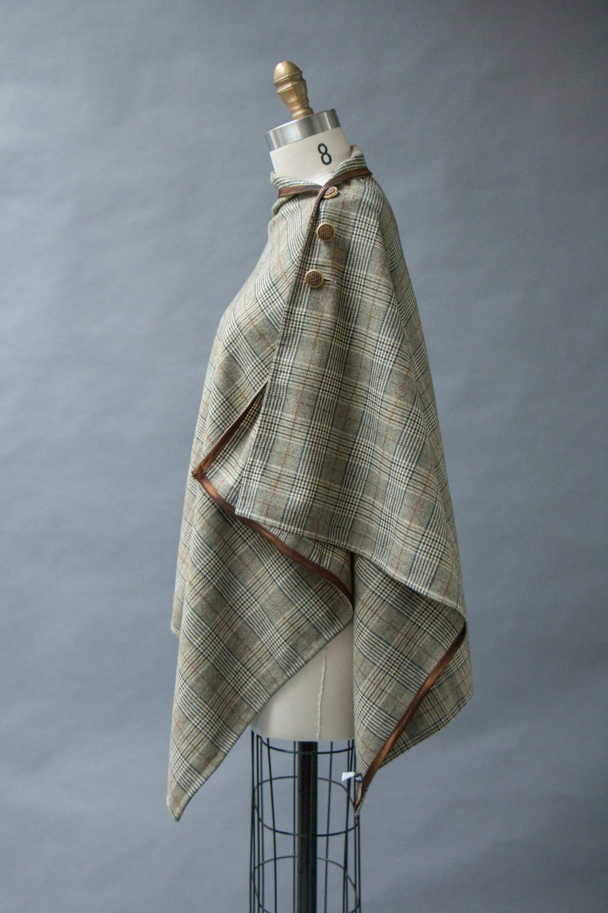 *Glen Plaid Wool Blend Wrap  $175.00  (WR 1016B)