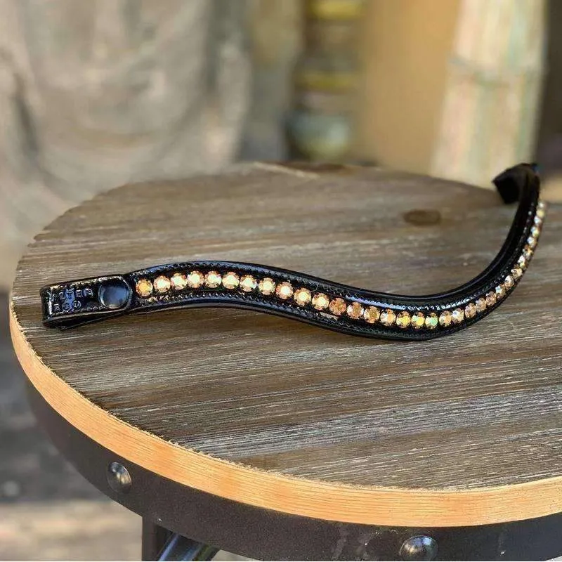 Halter Ego® Crystal Patent Browband - Hello Sunshine