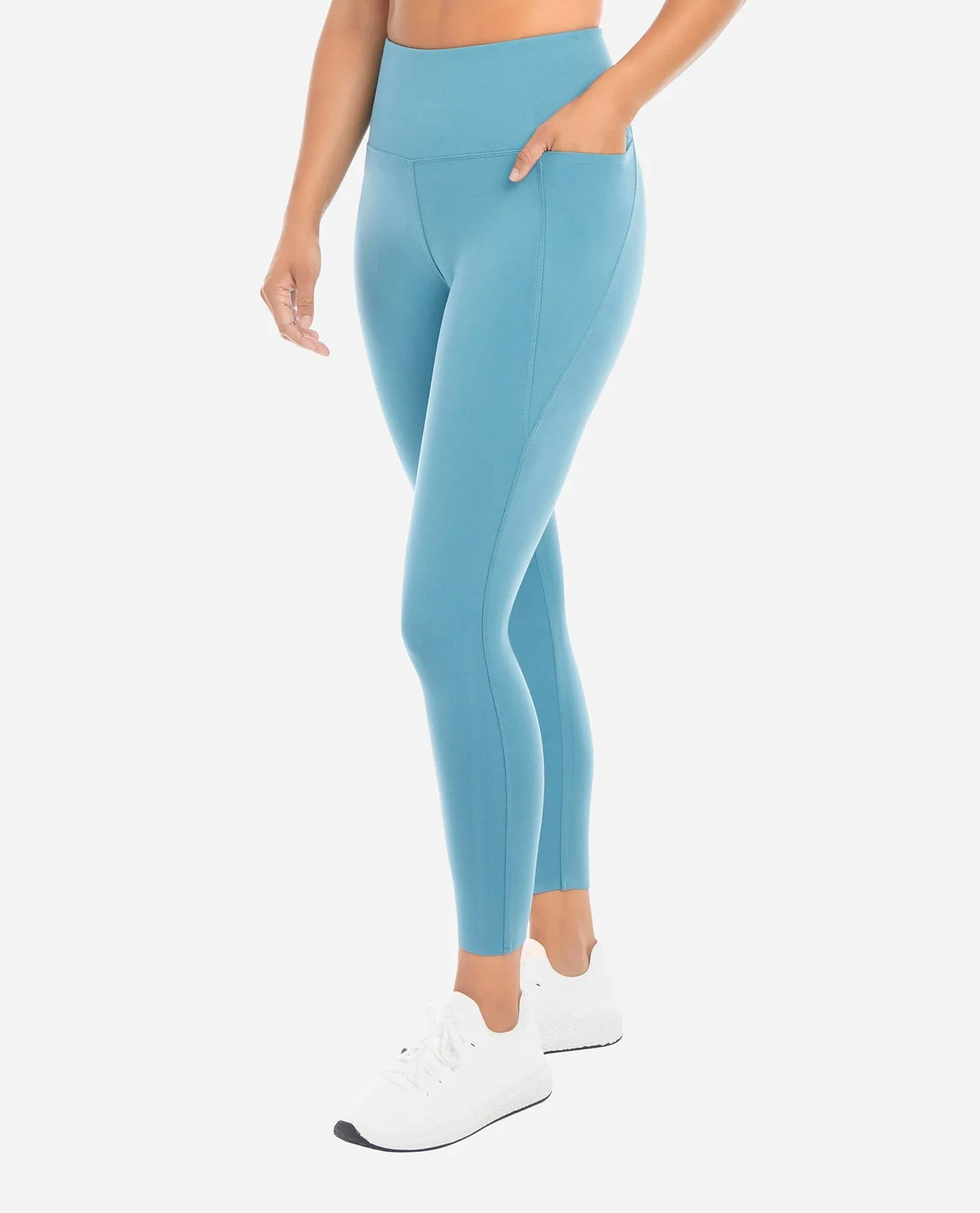 High Rise 7/8 Bonded Legging with Side Pockets