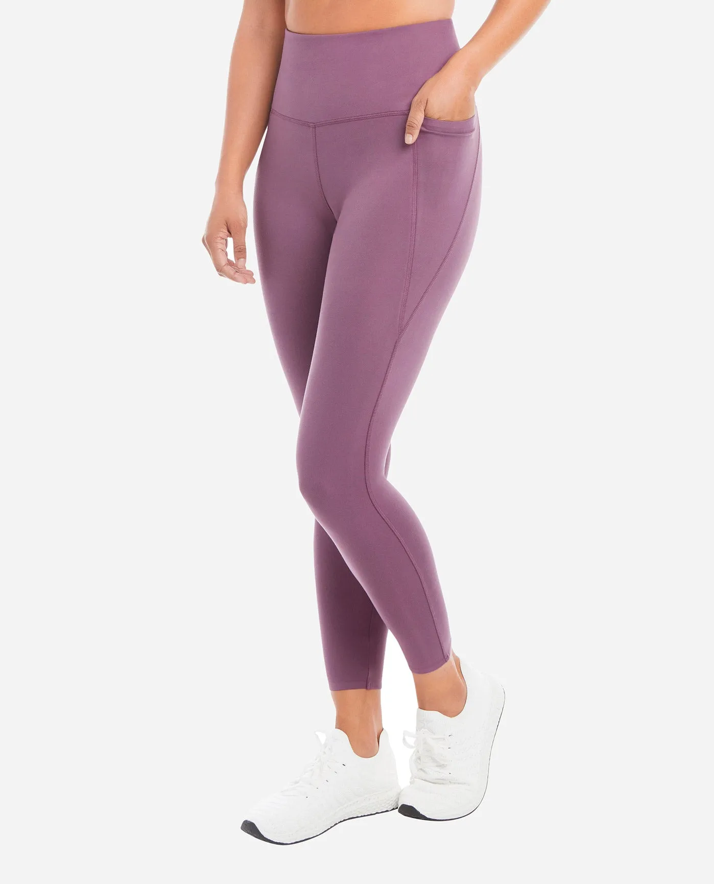 High Rise 7/8 Bonded Legging with Side Pockets