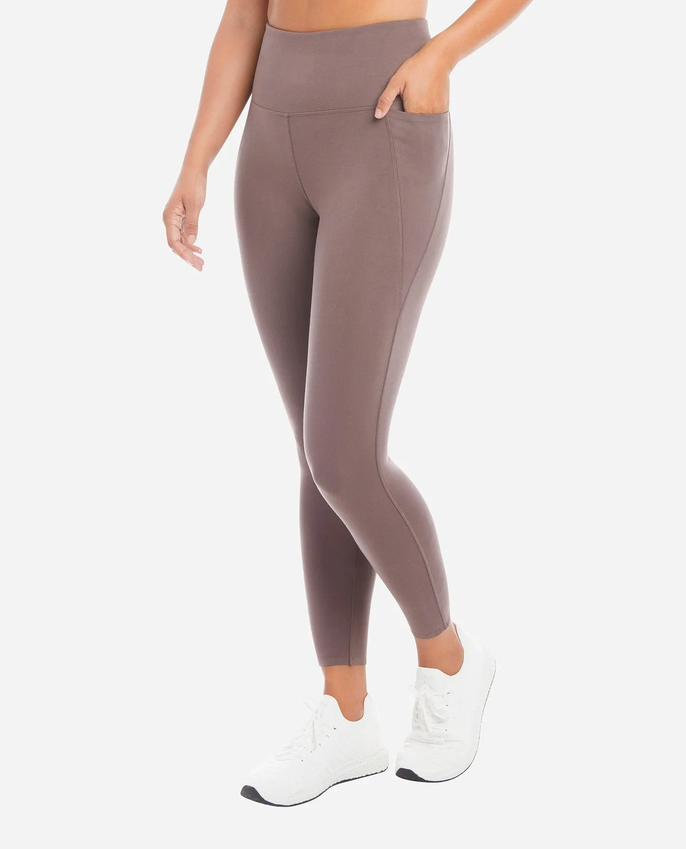 High Rise 7/8 Bonded Legging with Side Pockets