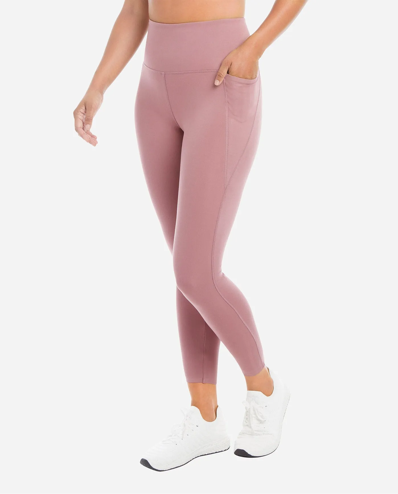 High Rise 7/8 Bonded Legging with Side Pockets