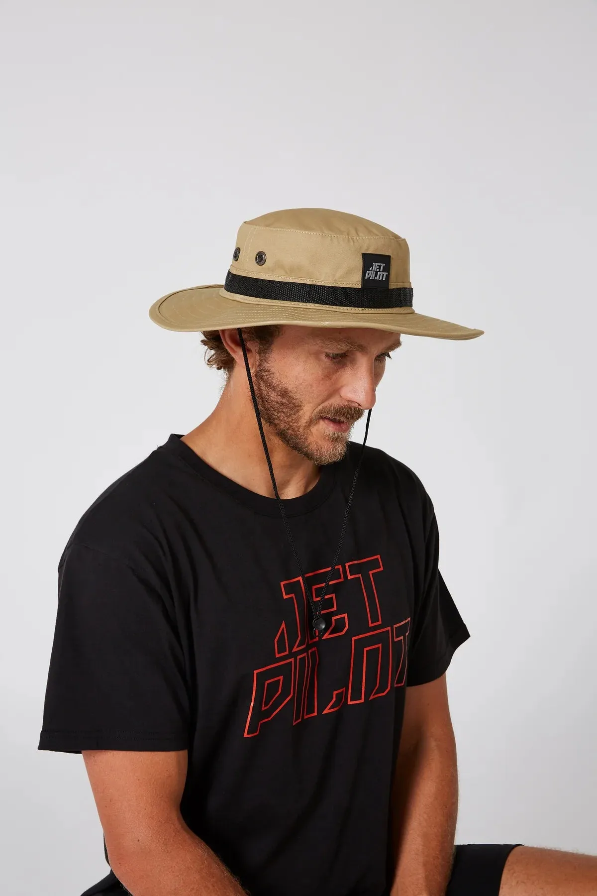 Hiker Mens Wide Brim Hat | Khaki