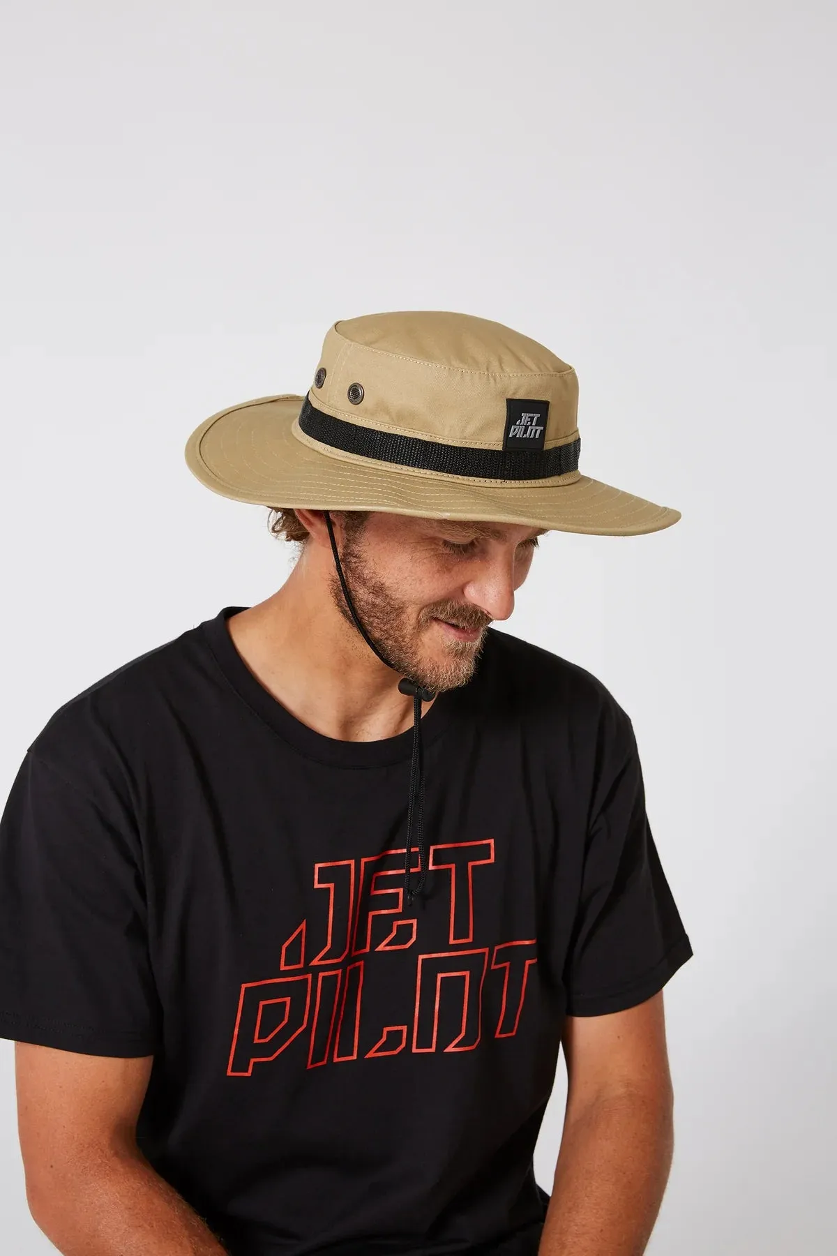 Hiker Mens Wide Brim Hat | Khaki