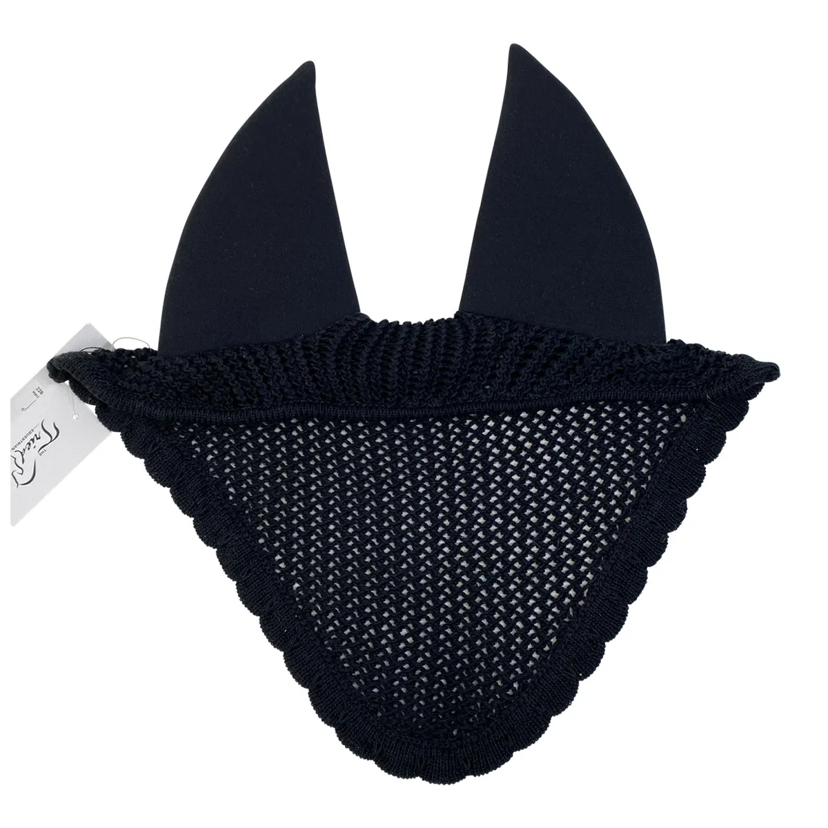 Horze Supreme Silent Ear Bonnet  in Black - Horse