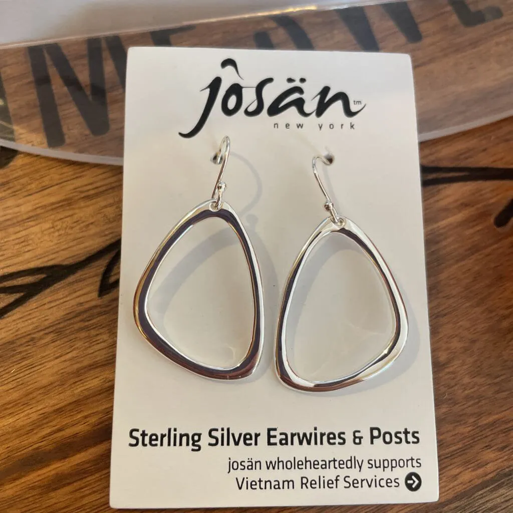 Josan SSW Smooth Angled Hoop Earrings