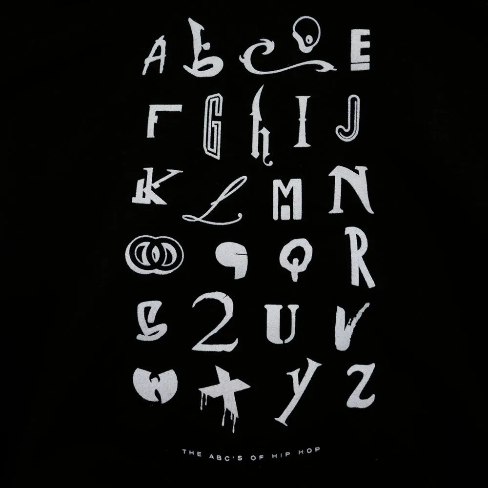 Kids True Hip Hop Alphabet Hoodie Black