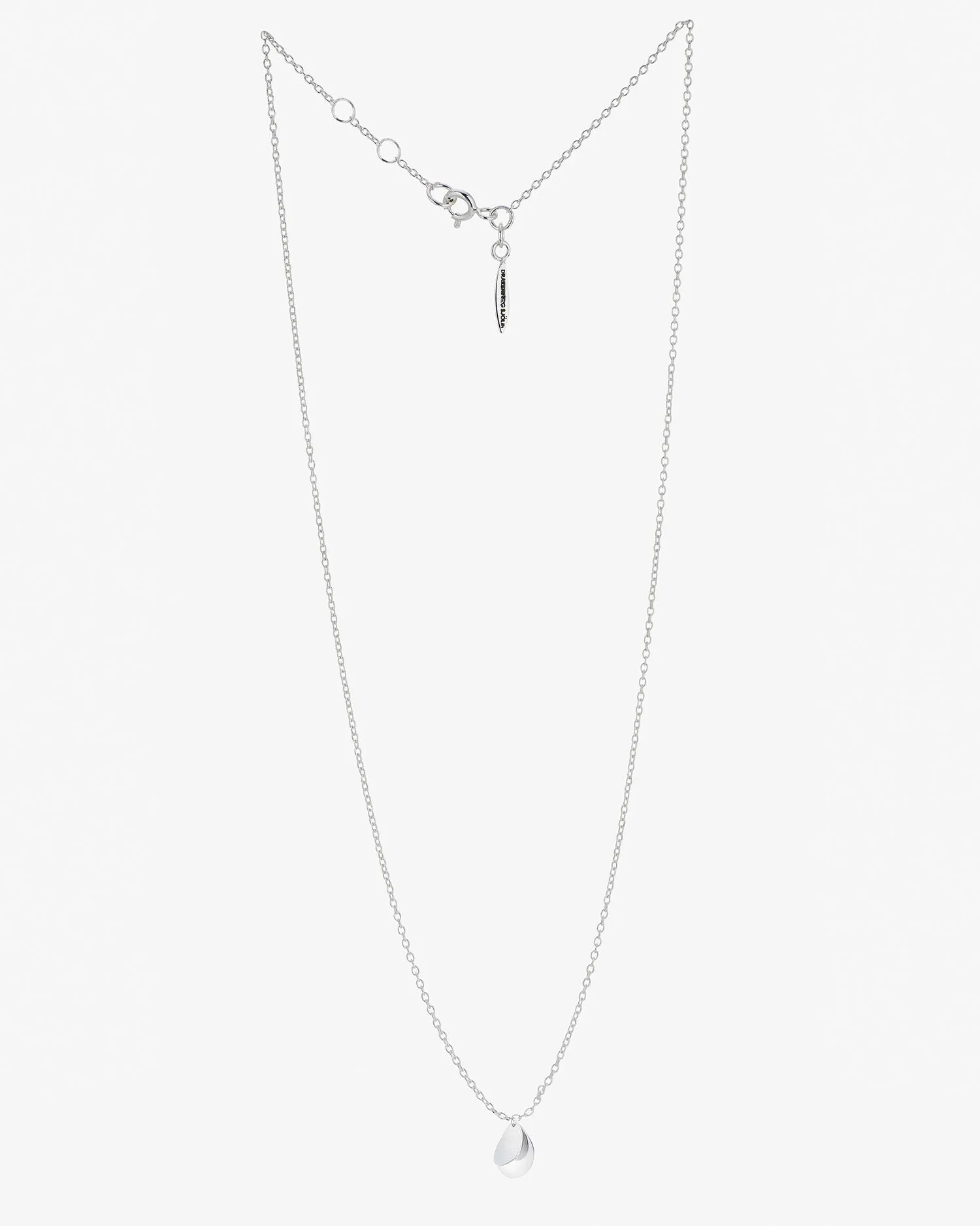 Lakeside drop necklace silver