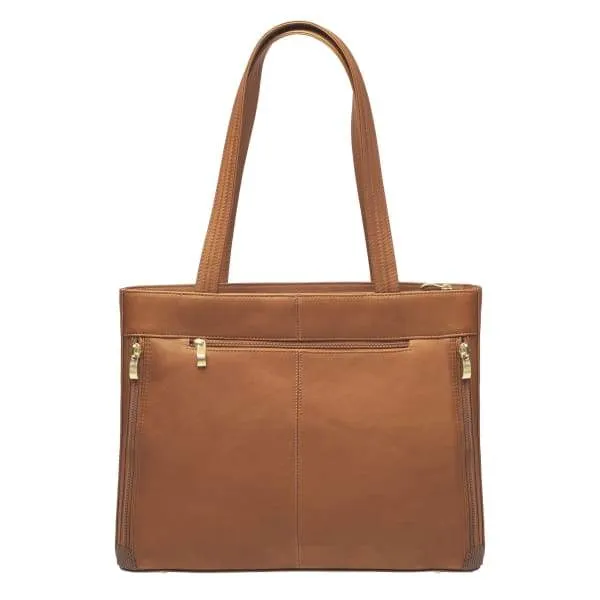 Leather Concealed Carry Portfolio Tote