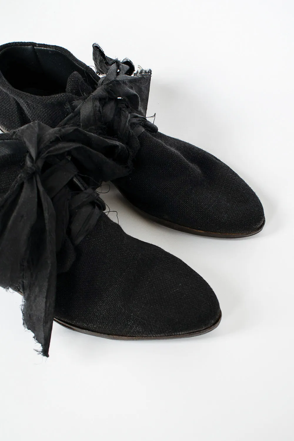 Linen Ore Shoes Black