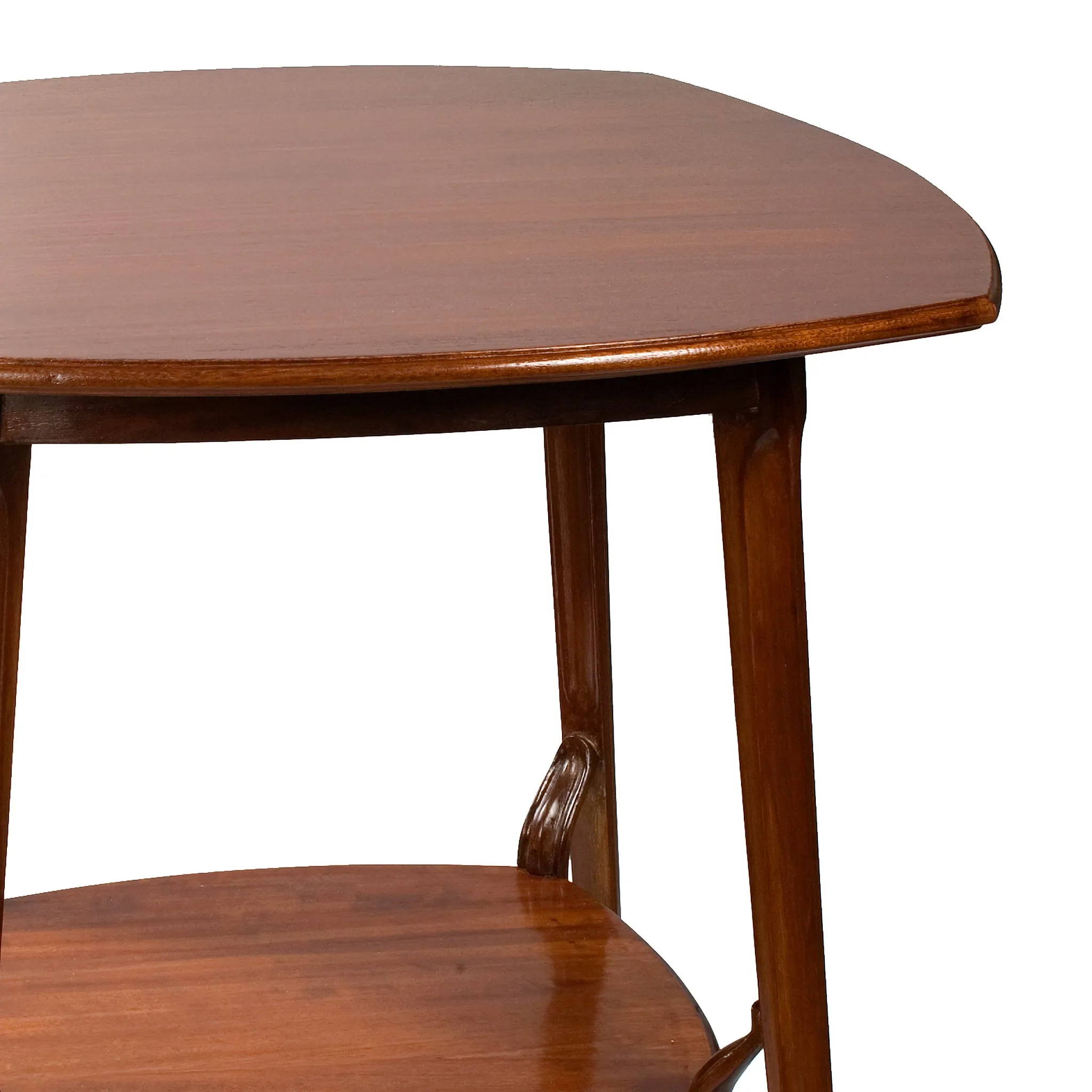 Louis Majorelle Mahogany Two-Tiered Square Table