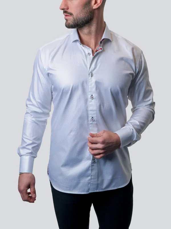 Maceoo Stretch Shirt | Einstein Shimmer White