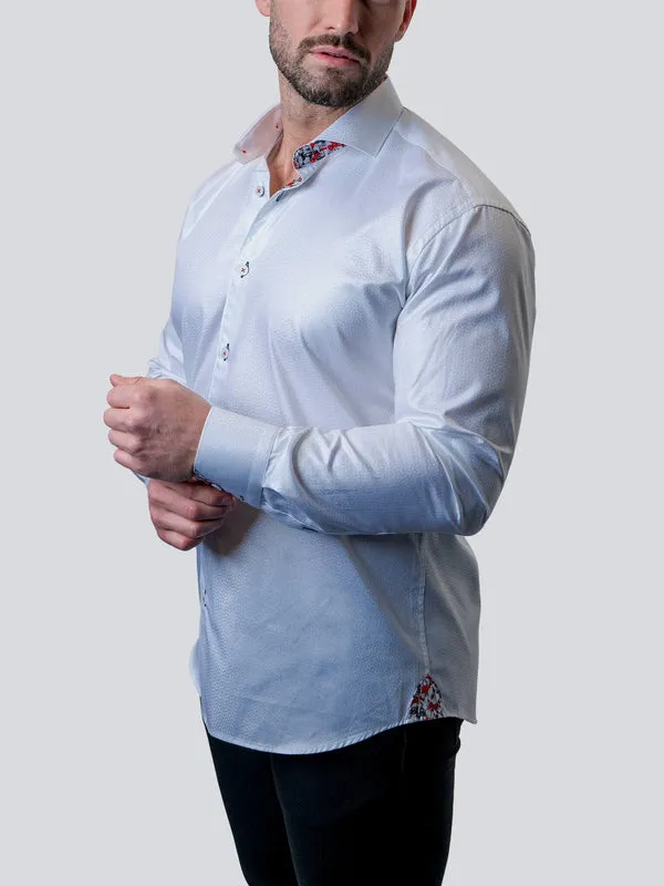 Maceoo Stretch Shirt | Einstein Shimmer White