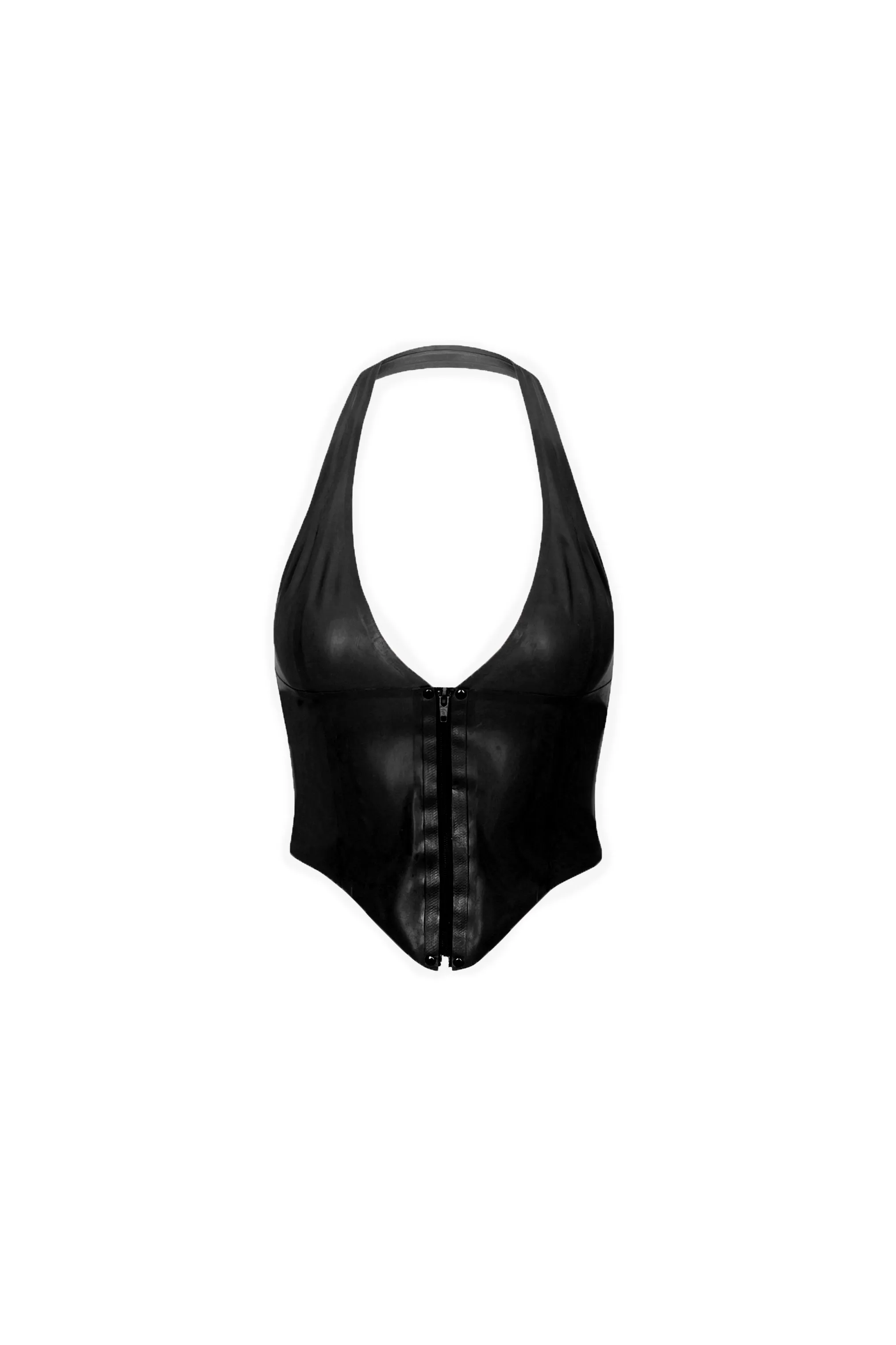 MARA CORSET - BLACK LATEX