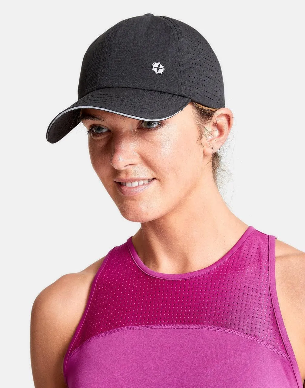 Mesh Rec Running Cap in Jet Black