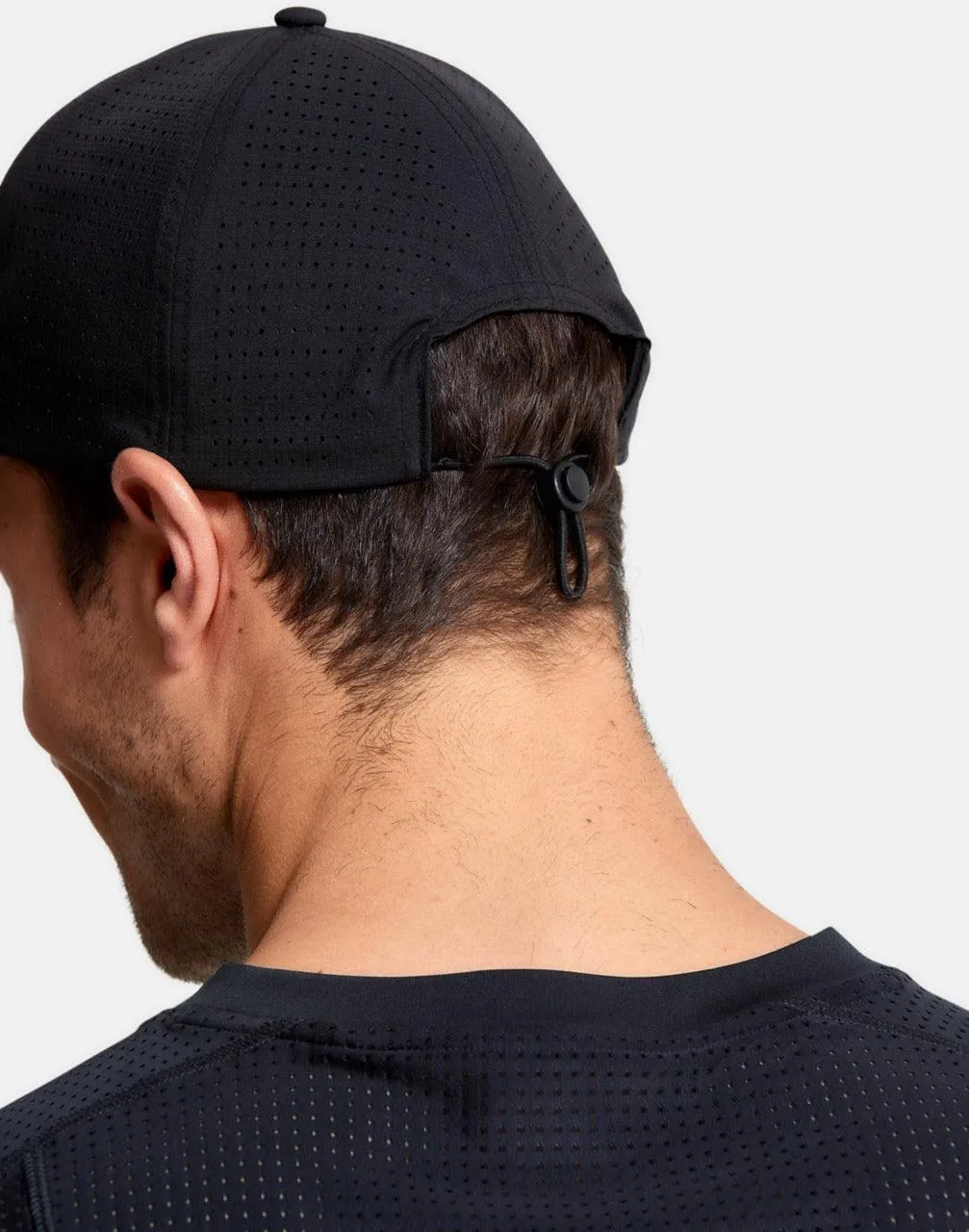 Mesh Rec Running Cap in Jet Black