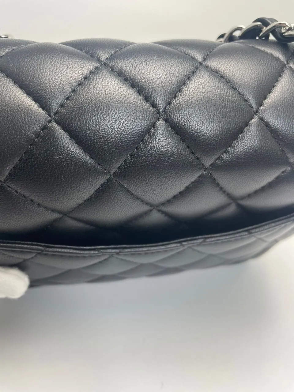 Mini Square Black Lambskin SHW (Cash Price in Description)