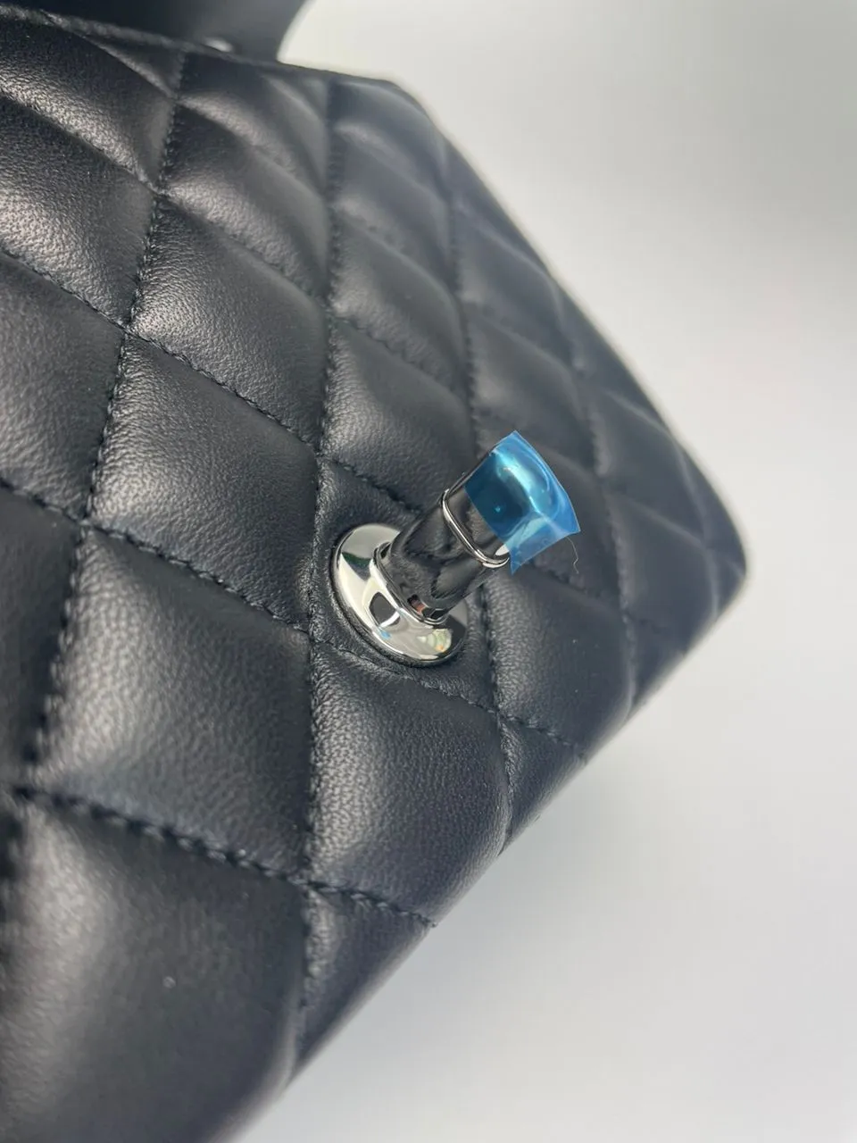 Mini Square Black Lambskin SHW (Cash Price in Description)