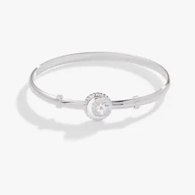 Moon   North Star Clip Bangle Bracelet