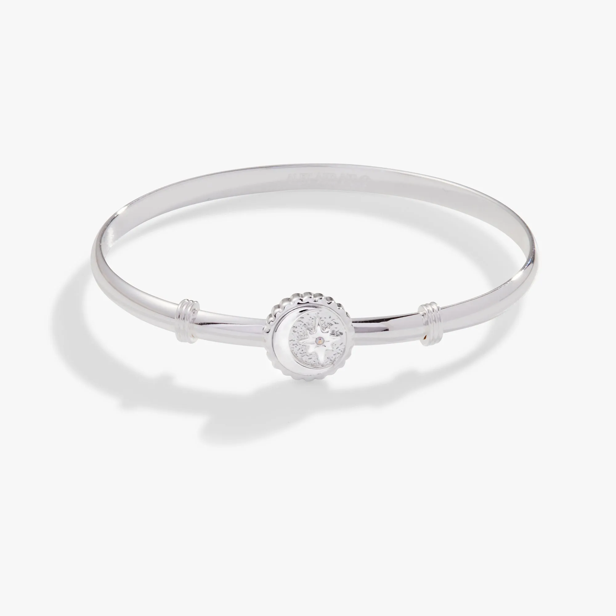 Moon   North Star Clip Bangle Bracelet