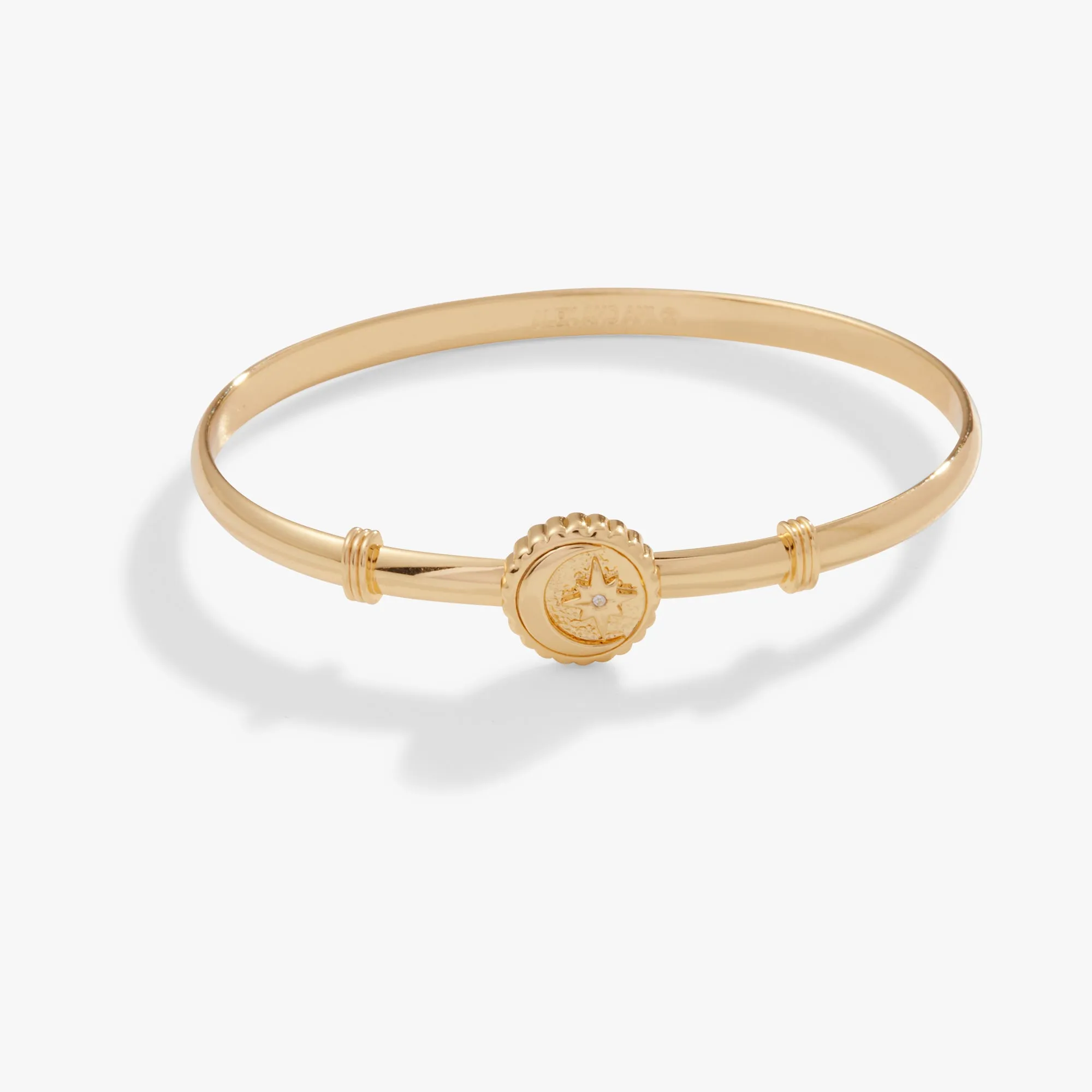 Moon   North Star Clip Bangle Bracelet