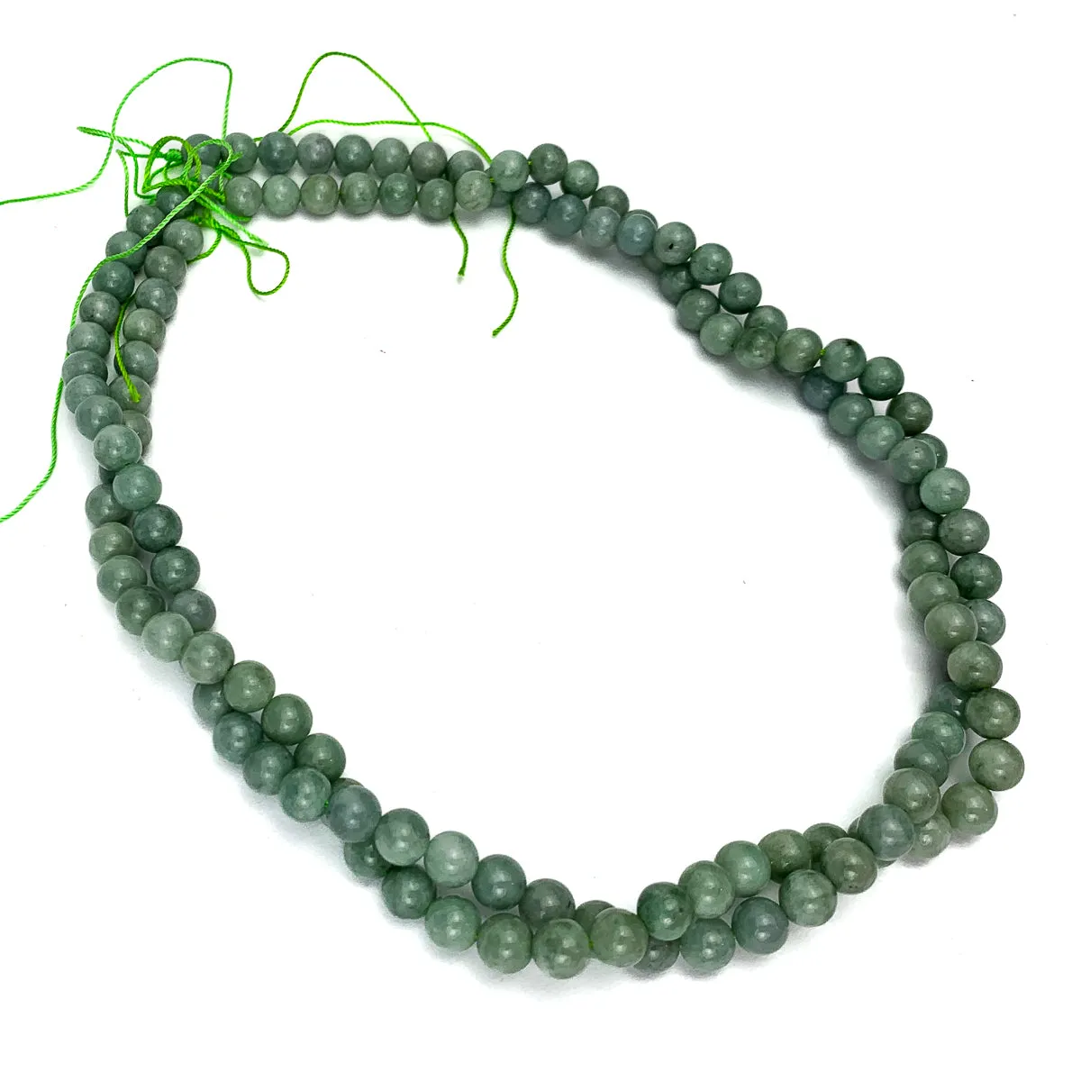 Myanmar Jade 6.5mm Smooth Rounds