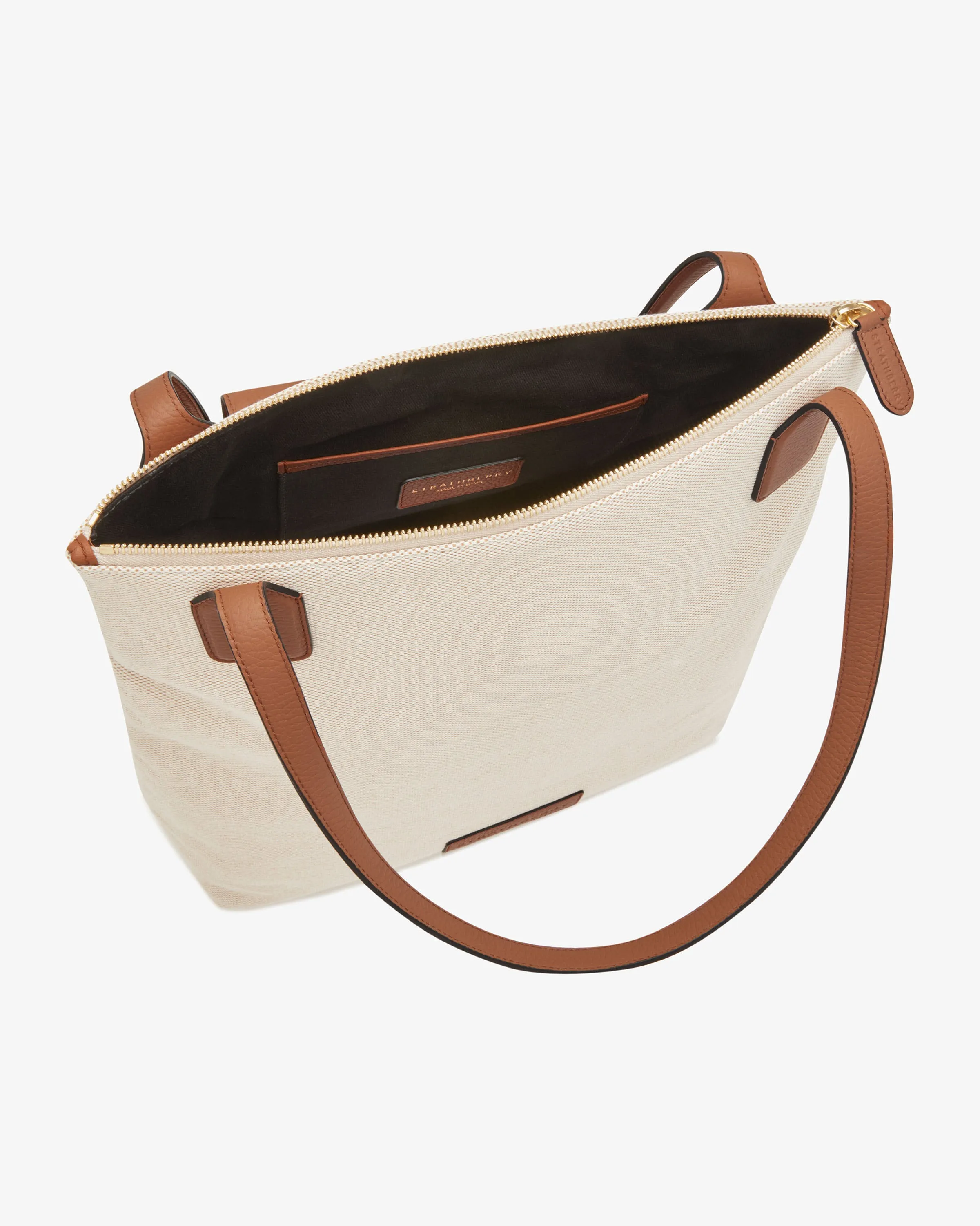 North/South Tote - Canvas Ecru/Tan