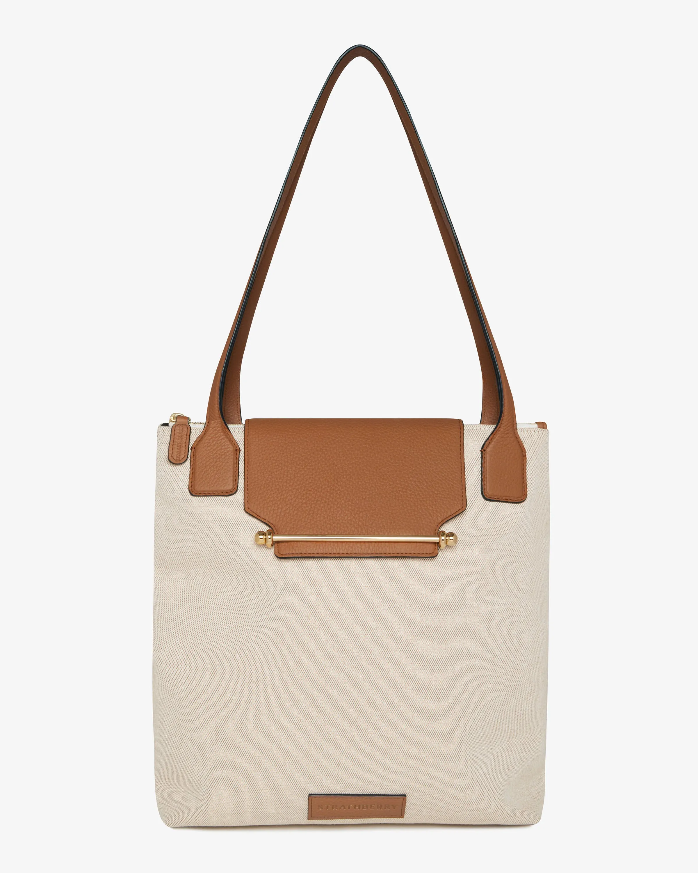 North/South Tote - Canvas Ecru/Tan