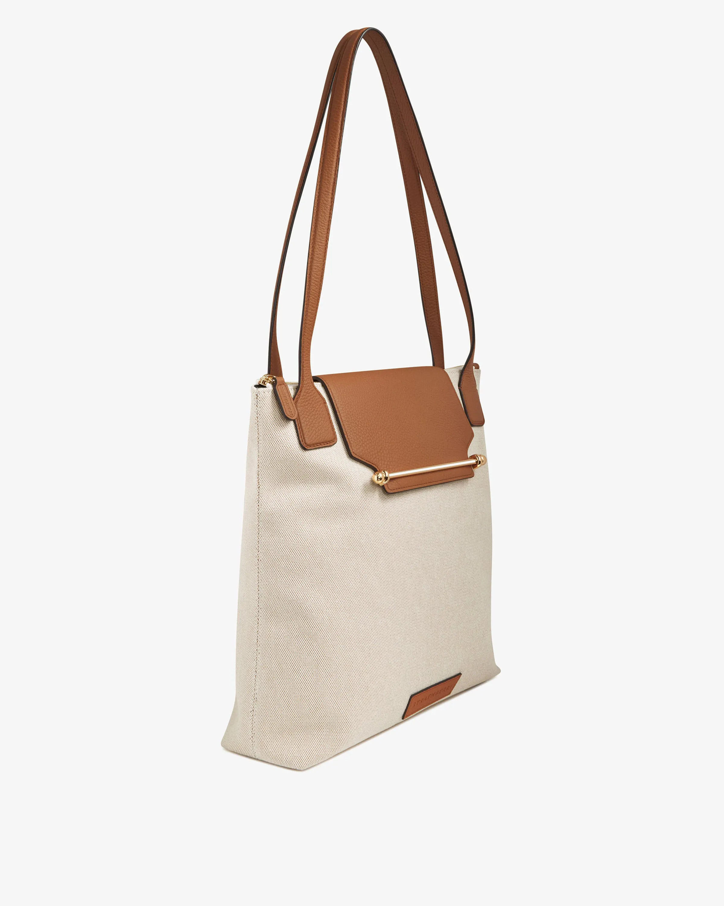 North/South Tote - Canvas Ecru/Tan