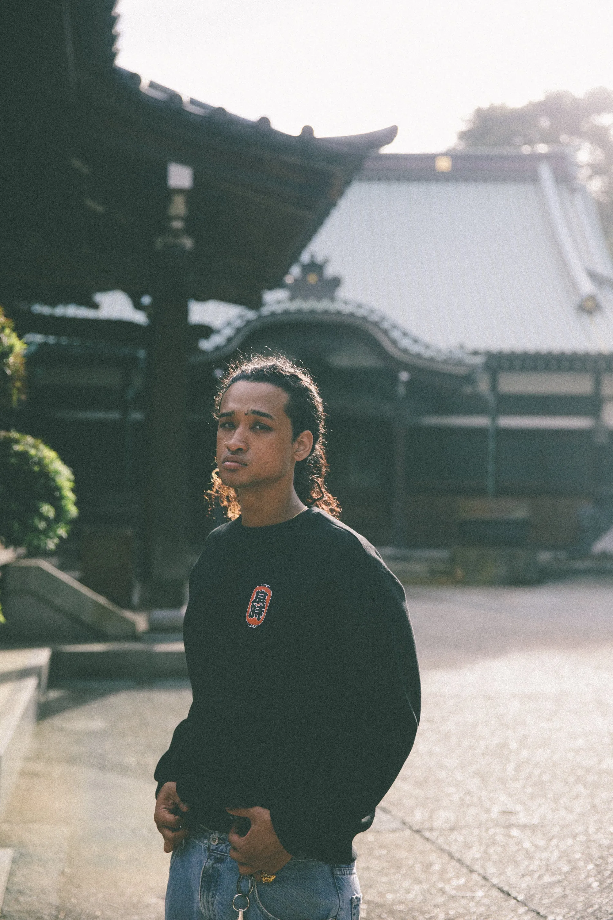 PAPER LANTERN LOGO CREWNECK FL BLACK