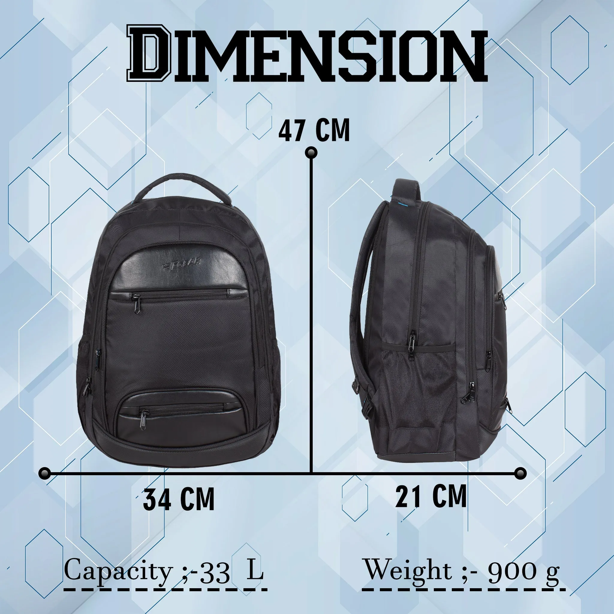 Perry V2 33L Black Laptop Backpack