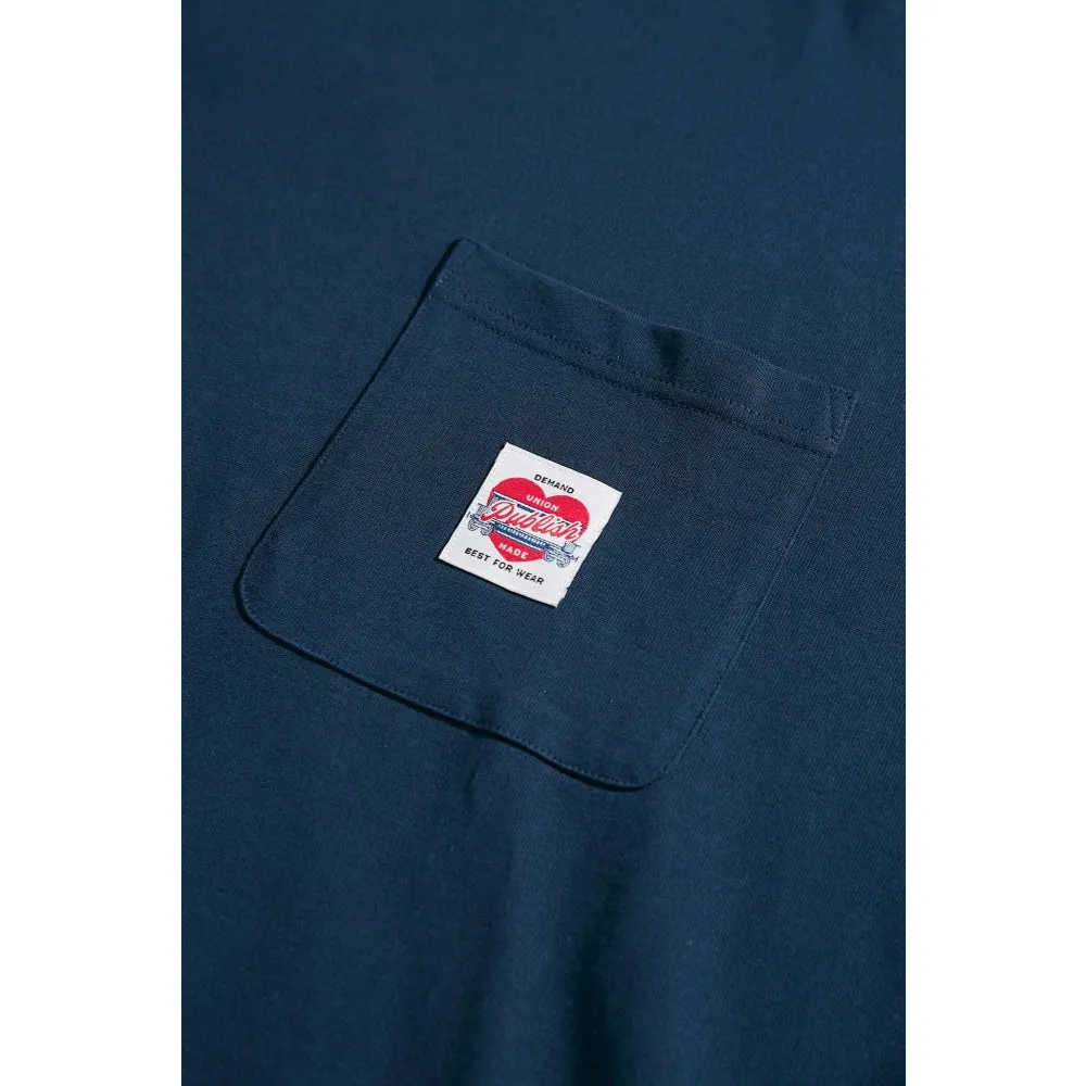 PUBLISH UNION MADE POCKET LONG SLEEVES TEE-NAVY