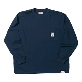 PUBLISH UNION MADE POCKET LONG SLEEVES TEE-NAVY