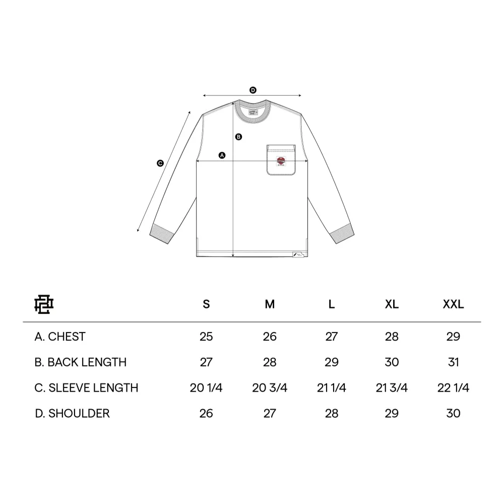 PUBLISH UNION MADE POCKET LONG SLEEVES TEE-WHITE