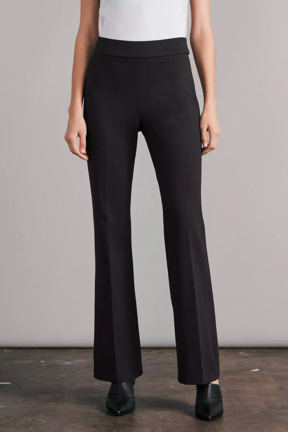 Rag & Bone Irina Ponte Wide Leg Pants - Black