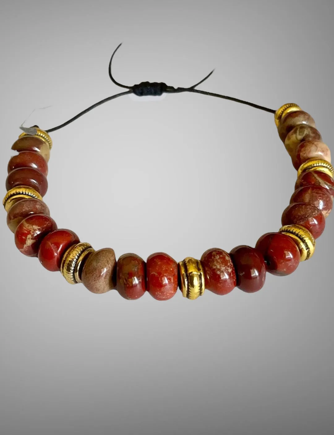 Red Jasper Beaded Bracelet