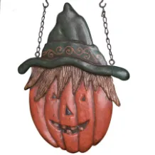 Resin Scarecrow Jack-O- Lantern Arrow