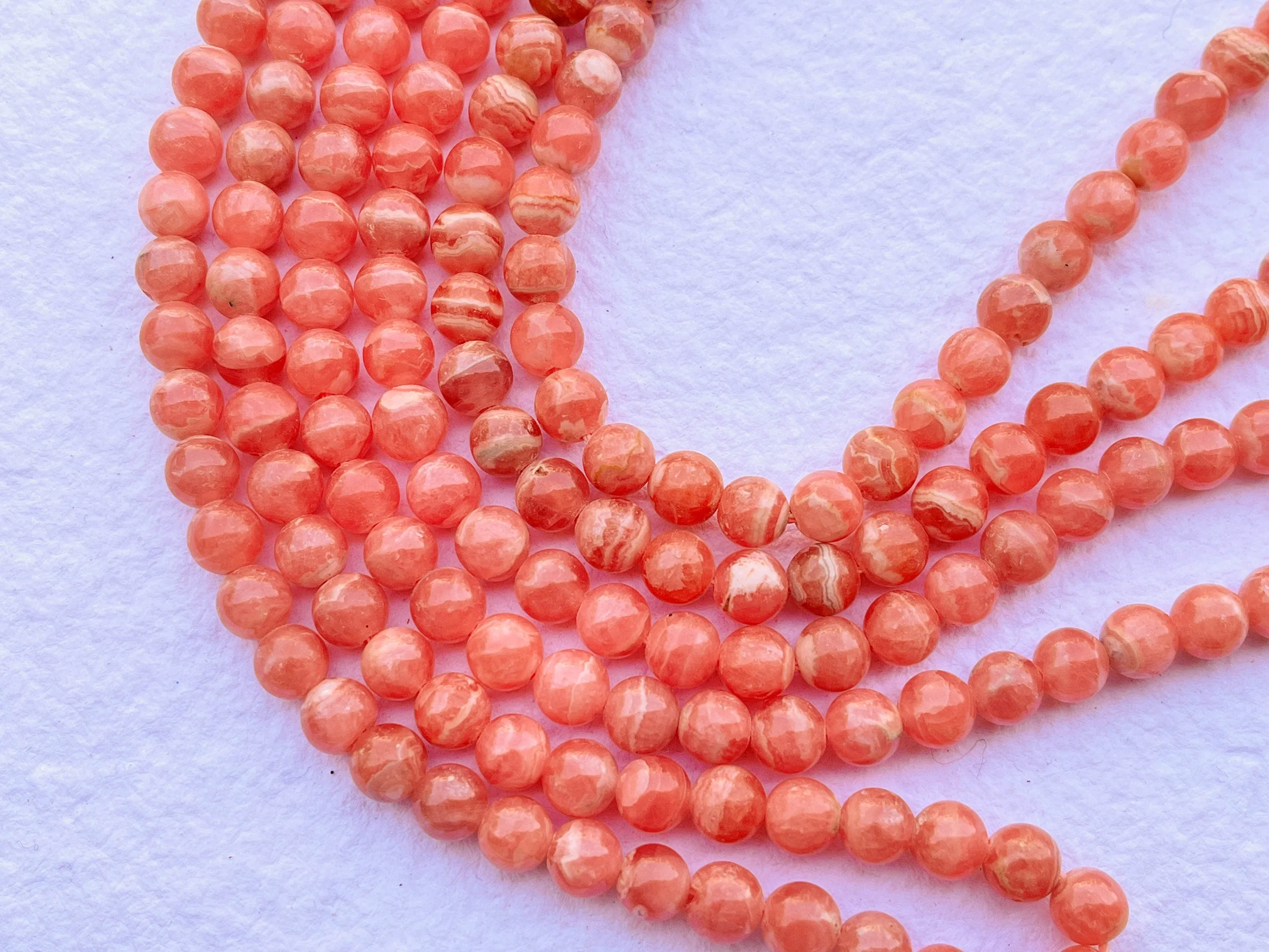 RHODOCHROSITE Beads Smooth Balls Shape