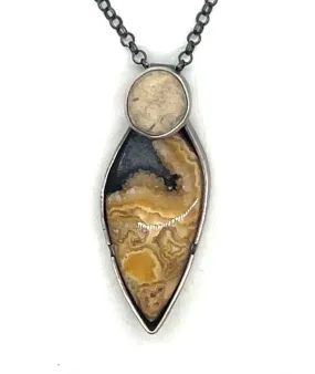 Rock and Crazy Lace Agate Necklace