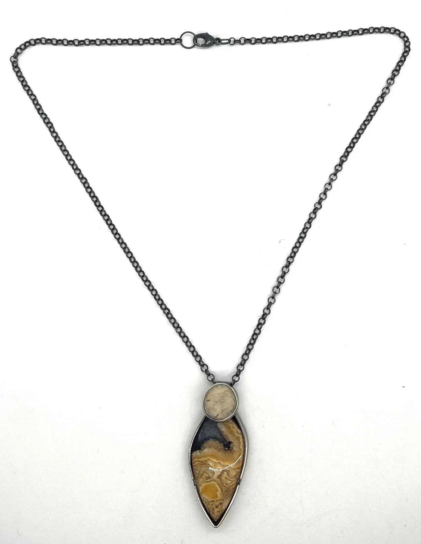 Rock and Crazy Lace Agate Necklace