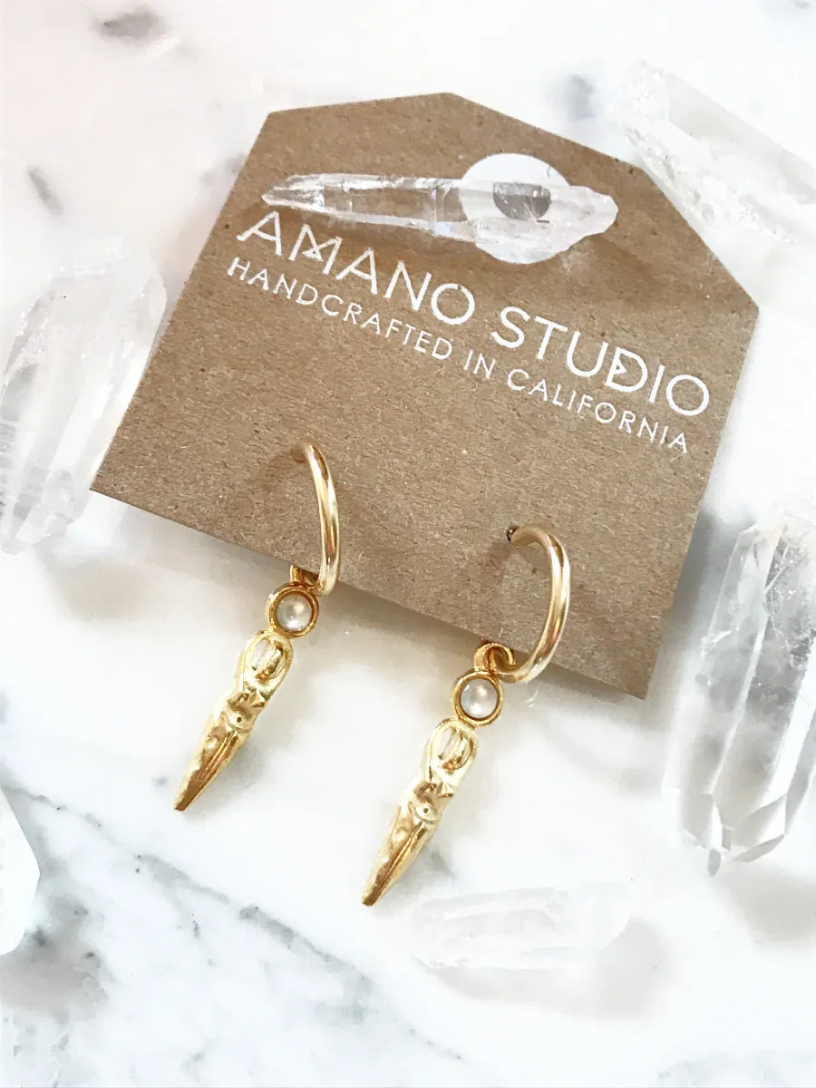 Selene de la Lune Hoop Earrings by Amano Studio